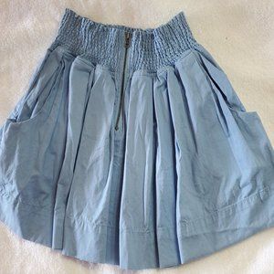 Lola juniors', light blue, 100% cotton mini skirt. Size L. Never worn.